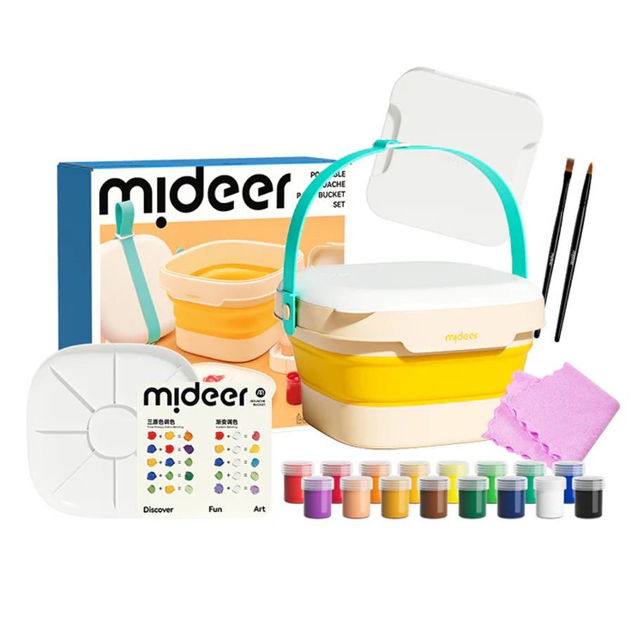 Mideer Portable Gouache Paint Bucket Set MD2284ميدير مجموعة دلو طلاء جواش محمولة