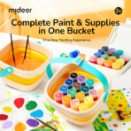 ⁦Mideer Portable Gouache Paint Bucket Set MD2284 ميدير مجموعة دلو طلاء جواش محمولة⁩ - الصورة ⁦8⁩