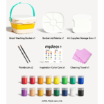 ⁦Mideer Portable Gouache Paint Bucket Set MD2284 ميدير مجموعة دلو طلاء جواش محمولة⁩ - الصورة ⁦2⁩