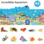 ⁦Mideer Reusable Jelly Sticker Set - Incredible Aquarium MD2247 ميدير مجموعة ملصقات جيلي قابلة لإعادة الاستخدام - حوض أسماك رائع⁩ - الصورة ⁦4⁩