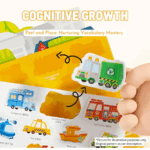 ⁦Mideer Reusable Jelly Sticker Set - The Bustling Traffic MD1245 ميدير مجموعة ملصقات جيلي قابلة لإعادة الاستخدام - حركة المرور الصاخبة⁩ - الصورة ⁦3⁩