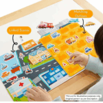 ⁦Mideer Reusable Jelly Sticker Set - The Bustling Traffic MD1245 ميدير مجموعة ملصقات جيلي قابلة لإعادة الاستخدام - حركة المرور الصاخبة⁩ - الصورة ⁦2⁩