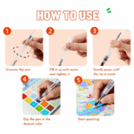 ⁦Mideer  4-In-1 Watercolor Painting Kit - Wonderland Expedition CT1547 ميدير مجموعة الرسم بالألوان المائية ٤ في ١ - رحلة بلاد العجائب⁩ - الصورة ⁦2⁩