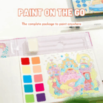 ⁦Mideer  4-In-1 Watercolor Painting Kit - Wonderland Expedition CT1547 ميدير مجموعة الرسم بالألوان المائية ٤ في ١ - رحلة بلاد العجائب⁩ - الصورة ⁦8⁩