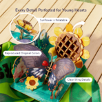 ⁦Mideer Wooden 3D Puzzle Papilio Memnon MD1347 ميدير أحجية خشبية ثلاثية الأبعاد بابيليو ممنون⁩ - الصورة ⁦5⁩