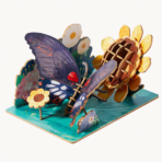 ⁦Mideer Wooden 3D Puzzle Papilio Memnon MD1347 ميدير أحجية خشبية ثلاثية الأبعاد بابيليو ممنون⁩ - الصورة ⁦4⁩