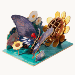 ⁦Mideer Wooden 3D Puzzle Papilio Memnon MD1347 ميدير أحجية خشبية ثلاثية الأبعاد بابيليو ممنون⁩ - الصورة ⁦4⁩