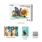 ⁦Mideer Wooden 3D Puzzle Papilio Memnon MD1347 ميدير أحجية خشبية ثلاثية الأبعاد بابيليو ممنون⁩ - الصورة ⁦2⁩