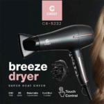 ⁦Crest Breeze Dryer Super Heat Dryer CR5232-كريست مجفف الشعر بريز دراير فائق الحرارة⁩ - الصورة ⁦2⁩