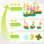 ⁦Mideer Rotating Garden Puzzle Blocks 101P MD2293 ميدير مكعبات ألغاز الحديقة الدوارة ١٠١ قطعة⁩ - الصورة ⁦3⁩