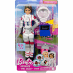 Barbie 65th Anniversary Doll with 10 Accessories – Astronaut Set دمية باربي – الذكرى الـ65 مع 10 قطع إكسسوارات | إصدار رائدة الفضاء