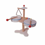 ⁦Wooden Musical Drumming Game for Kids لعبة الطبول الخشبية الموسيقية للأطفال⁩ - الصورة ⁦2⁩