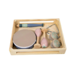⁦Orff percussion instrument wooden set for kids-مجموعة آلات الإيقاع أورف الخشبية للأطفال⁩ - الصورة ⁦2⁩