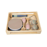 ⁦Orff percussion instrument wooden set for kids-مجموعة آلات الإيقاع أورف الخشبية للأطفال⁩ - الصورة ⁦2⁩