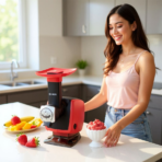 ⁦Crest Ice Cream Maker ماكينة صنع الآيس كريم(بوظة) من كريست CR-5276⁩ - الصورة ⁦2⁩