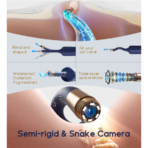 ⁦Bebird EarSight Plus Flexible Otoscope Light - Ear Wax Removal Tool with Camera أداة تنظيف الأذن الذكية مع كاميرا مرنة وضوء⁩ - الصورة ⁦3⁩