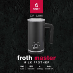 ⁦Crest Froth Master Milk Frother – CR-5290 خافق الحليب فِرُوث ماستر من كريست⁩ - الصورة ⁦2⁩