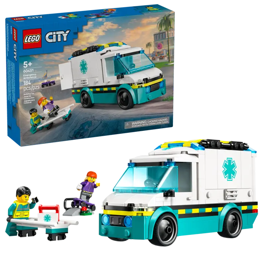 LEGO City Emergency Ambulance (60451) سيارة إسعاف الطوارئ – ليجو سيتي