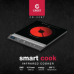 ⁦CREST CR-5287 Smart Infrared Cooker موقد كهربائي بالأشعة تحت الحمراء الذكي⁩ - الصورة ⁦2⁩