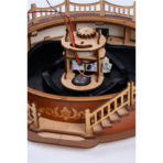 ⁦3D Wooden Music Box – Classic Carousel DIY Model (Rolife Music Dreamer AMC01) مجسم دوّار موسيقي ثلاثي الأبعاد – كاروسيل كلاسيك مع إضاءة⁩ - الصورة ⁦5⁩
