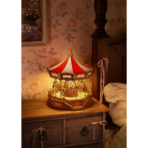 ⁦3D Wooden Music Box – Classic Carousel DIY Model (Rolife Music Dreamer AMC01) مجسم دوّار موسيقي ثلاثي الأبعاد – كاروسيل كلاسيك مع إضاءة⁩ - الصورة ⁦6⁩