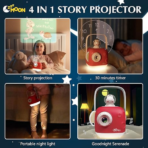 ⁦5-in-1 Kids Story Projector – Bedtime Story Projector بروجكتور قصص الأطفال 5 في 1 – جهاز عرض حكايات قبل النوم⁩ - الصورة ⁦2⁩