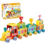 Alphabet Train Building Blocks Set – 60PCS (FL42022) قطار الحروف التعليمي – لعبة تركيب لتعلّم الأبجدية الإنجليزية