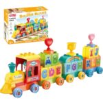 Alphabet Train Building Blocks Set – 60PCS (FL42022) قطار الحروف التعليمي – لعبة تركيب لتعلّم الأبجدية الإنجليزية