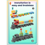 ⁦Alphabet Train Building Blocks Set – 60PCS (FL42022) قطار الحروف التعليمي – لعبة تركيب لتعلّم الأبجدية الإنجليزية⁩ - الصورة ⁦3⁩