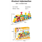 ⁦Alphabet Train Building Blocks Set – 60PCS (FL42022) قطار الحروف التعليمي – لعبة تركيب لتعلّم الأبجدية الإنجليزية⁩ - الصورة ⁦7⁩