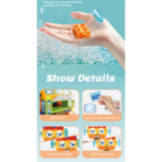 ⁦Ore Yard Construction Building Blocks Set – 88PCS Engineering Series روبوت البوكت بعينين متحركة – لعبة تركيب وتحويل (88 قطعة)⁩ - الصورة ⁦4⁩