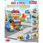 ⁦Ore Yard Construction Building Blocks Set – 88PCS Engineering Series روبوت البوكت بعينين متحركة – لعبة تركيب وتحويل (88 قطعة)⁩ - الصورة ⁦2⁩