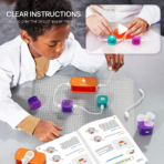 ⁦Block Circuit Deluxe Kit – 50+ Electronics Experiments for Kids مجموعة الدوائر الكهربائية التعليمية للأطفال – أكثر من 50 تجربة إلكترونية⁩ - الصورة ⁦5⁩