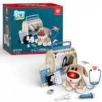 Care Pets DR. Dog Vet Kit – Interactive Veterinary Toy for Kids مجموعة الطبيب البيطري للأطفال – دمية كلب تفاعلية للعلاج