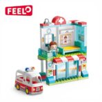 City Hospital Building Blocks Set with Ambulance – FL42021 مستشفى المدينة التعليمي – لعبة تركيب مع سيارة إسعاف (سلسلة المدينة)