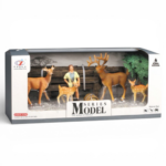 Deer Family Animal Set – Wild Animals Figures مجموعة الغزلان – مجسمات حيوانات الغابة للأطفال