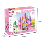 ⁦Dream Castle Building Blocks Set – 115PCS Princess Castle قلعة الأحلام الأميرية – مجموعة تركيب كبيرة للأطفال (115 قطعة)⁩ - الصورة ⁦6⁩