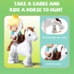 ⁦Dream Castle Building Blocks Set – 115PCS Princess Castle قلعة الأحلام الأميرية – مجموعة تركيب كبيرة للأطفال (115 قطعة)⁩ - الصورة ⁦4⁩