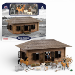 Farm Animal House Playset with Animals & Accessories – Set A or B بيت المزرعة مع حيوانات المزرعة – لعبة مزرعة تعليمية للأطفال (A / B)