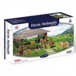 Farm Animals Playset with Barn & Accessories – DIY Farm Set (A / B / C / D) مجموعة مزرعة الحيوانات الكبيرة مع الحظيرة – لعبة مزرعة تعليمية للأطفال