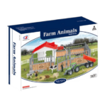 Farm Animals Playset with Tractor, Barn & Animals – Set A or Set B مجموعة مزرعة الحيوانات الكبيرة مع تراكتور وحظيرة – خيار المجموعة A أو B