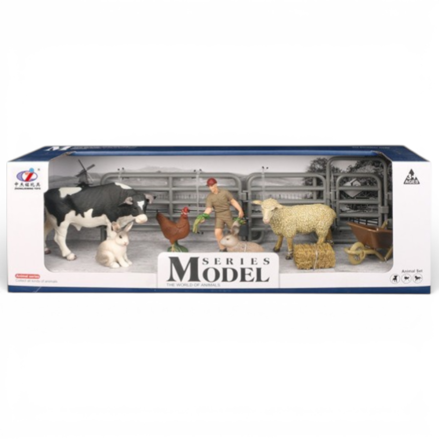 Farm Animals Toy Set مجموعة حيوانات المزرعة للأطفال – بقرة وخروف وأرنب ودجاجة _ لعبة مزرعة تعليمية Farm Animals Toy Set مجموعة حيوانات المزرعة للأطفال – بقرة وخروف وأرنب ودجاجة | لعبة مزرعة تعليمية - الصورة 1