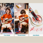 ⁦Interactive Music Activity Guitar for Toddlers قيثارة الأطفال الموسيقية التفاعلية – لعبة تعليم الموسيقى⁩ - الصورة ⁦2⁩