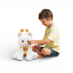 ⁦Interactive Talking Cat Toy with Bee Teaser & Sound Effects قطة لعبة تفاعلية مع نحلة متحركة وتقليد الصوت للأطفال⁩ - الصورة ⁦2⁩