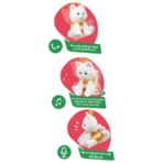 ⁦Interactive Talking Cat Toy with Bee Teaser & Sound Effects قطة لعبة تفاعلية مع نحلة متحركة وتقليد الصوت للأطفال⁩ - الصورة ⁦3⁩