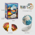 ⁦Interactive Talking Earth Globe – 3D Geological Model for Kids الكرة الأرضية التفاعلية الناطقة – نموذج ثلاثي الأبعاد لطبقات الأرض⁩ - الصورة ⁦7⁩