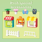 ⁦Kids Building Amusement Park Set – Ferris Wheel & Slide Adventure (235 PCS) لعبة تركيب مدينة الملاهي الكبيرة للأطفال – دولاب هواء وزحاليق مغامرات (235 قطعة)⁩ - الصورة ⁦5⁩