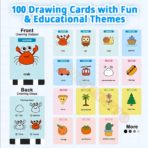 ⁦Kids Drawing Robot – Automatic Drawing Machine (Blue / Pink) روبوت الرسم الذكي للأطفال – آلة رسم تعليمية (أزرق / زهري)⁩ - الصورة ⁦5⁩