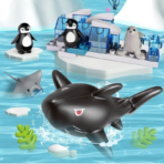 ⁦Large Zoo Building Blocks Set – 186PCS Animal Adventure Playset حديقة الحيوانات الكبيرة القابلة للتركيب – مجموعة حيوانات تعليمية (186 قطعة)⁩ - الصورة ⁦5⁩