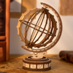 ⁦Luxury 3D Wooden Globe Puzzle – Global Wonders (Rolife TGM01) مجسم كرة أرضية خشبي فاخر ثلاثي الأبعاد⁩ - الصورة ⁦5⁩